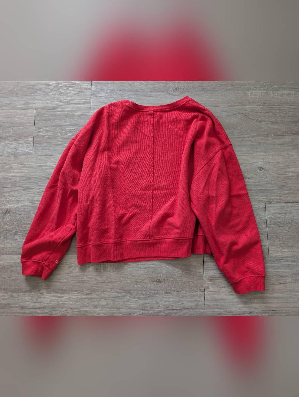 Pilcro Red Embroidered Sweatshirt - Picture 7 of 7